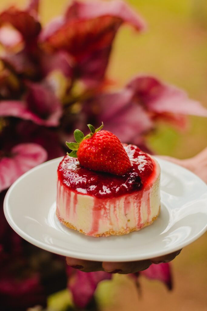 High-Protein Desert - Strawberry Protein Cheesecake Bites